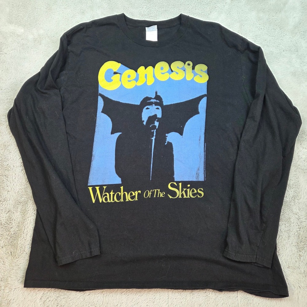Genesis Watcher of the Skies Men XL T-Shirt Long Sleeve Graphic Concert Tee 2018